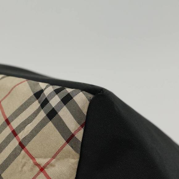 BURBERRY Nova Check Blue Label Hand Bag Nylon Leather Beige Brown Auth bs7887 - Picture 15 of 16